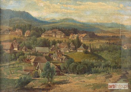 KLOPFER Karol | Pejzaż górski, 1883 r.