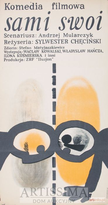 DĄBROWSKI Andrzej Oniegin | Plakat filmowy Sami swoi, 1967