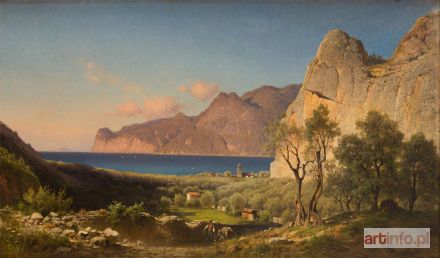 ŚWIESZEWSKI Aleksander | Pejzaż śródziemnomorski, 1884 r.