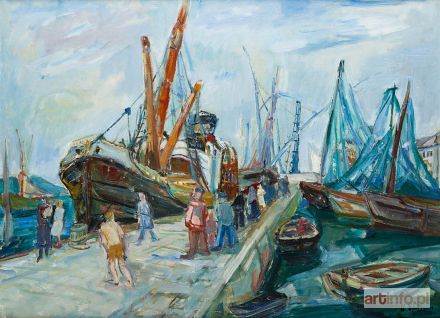 EPSTEIN Henryk (Chaim) | Port rybacki w Concarneau, 1931