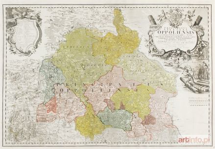 WIELAND Wolfgang Iohannes | Mapa Księstwa Opolskiego