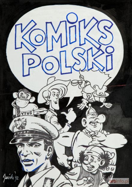 JANICKI Andrzej | Komiks Polski, niepublikowany projekt plakatu, 1992 r.