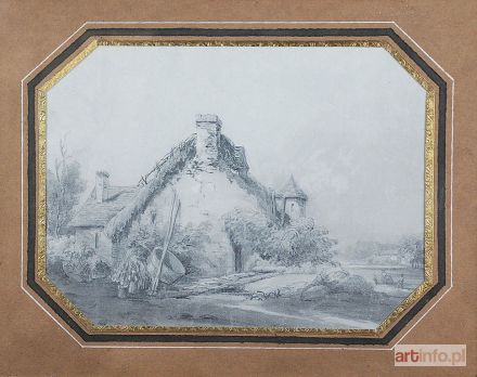 Malarz nieokreślony, zachodnioeuropejski XIX w. | Wiejskie domostwo, ok. 1860