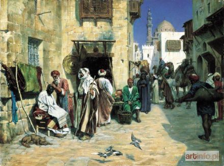 FRANKE Julius Albert | Scena uliczna w Tunisie, 1886