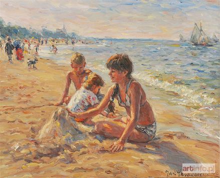 PAWŁOWSKI Jan | Na plaży, 1988