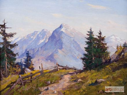 SCHLÜTER Adolf | PEJZAŻ ALPEJSKI, 1942