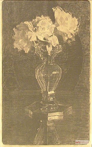 WYCZÓŁKOWSKI Leon | Peonie w krysztale, ok. 1922