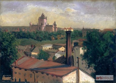 GLEICH Leon | Lwów. Cerkiew św. Jura od strony Przedmieścia Gródeckiego, 1924