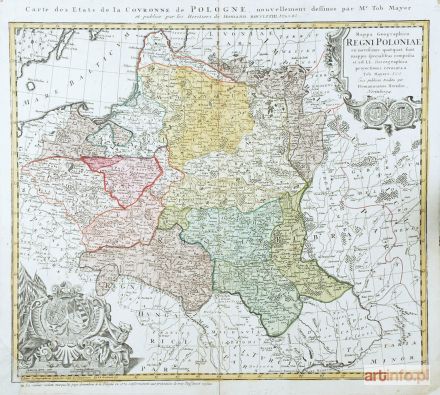 MAYER Tobias Johann | Mapa Królestwa Polskiego