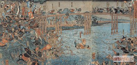 KUNIYOSHI Utagawa | GEMPEI DAI KASSEN - WIELKA WOJNA GEMPEI Japonia, ok. 1850 r.