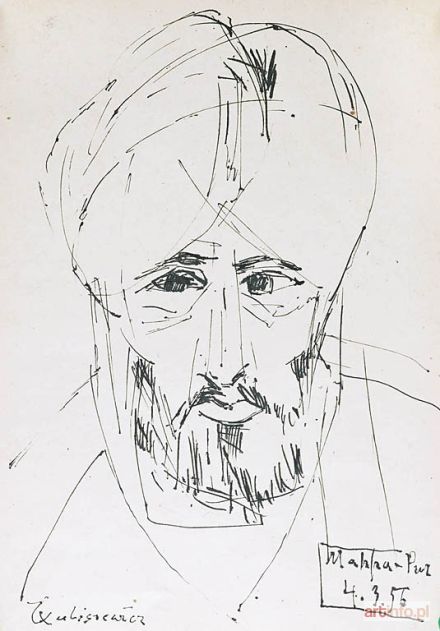 KULISIEWICZ Tadeusz | Głowa mężczyzny w turbanie, 1956