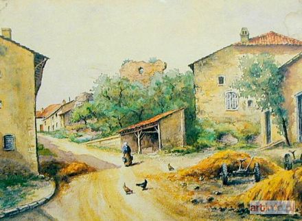 BIESZCZAD Seweryn | ZAUŁEK W STARYM MIASTECZKU, 1915