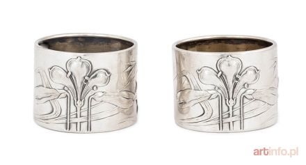 Para serwetników secesyjnych, pocz. XX w.