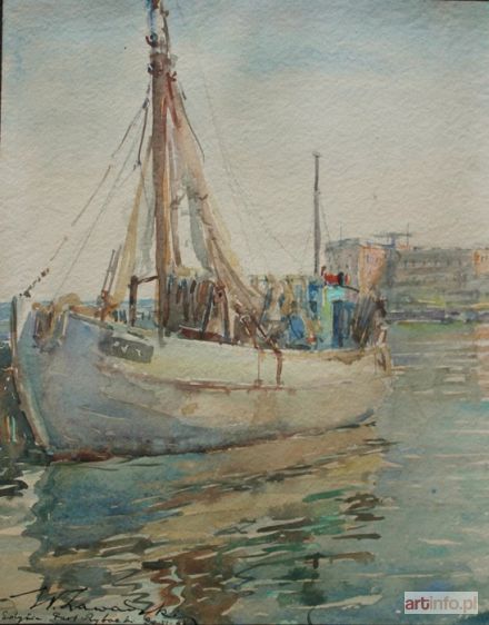 ZAWADZKI Władysław | Port rybacki w Gdyni (1947)