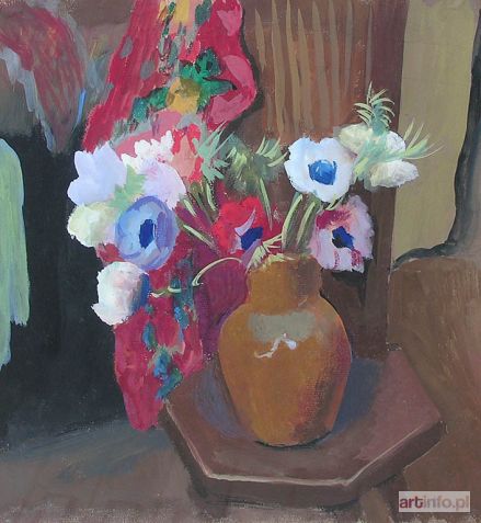 WENBAUM Abraham | Bouquet d`anémones sur la table