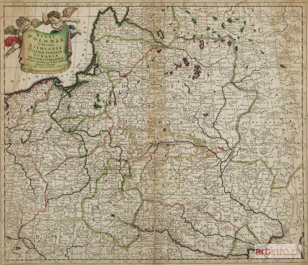 DANKERTS Justus | MAPA KRÓLESTWA POLSKIEGO I WIELKIEGO KSIĘSTWA LITEWSKIEGO, ok. 1680