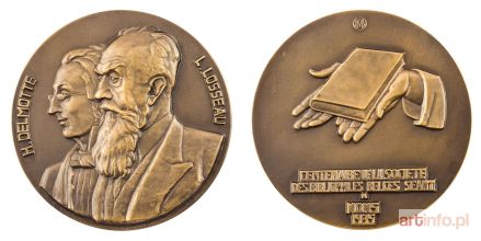 WANSART Adolphe | MEDAL, STULECIE TOWARZYSTWA BIBLIOFILÓW BELGIJSKICH, 1935