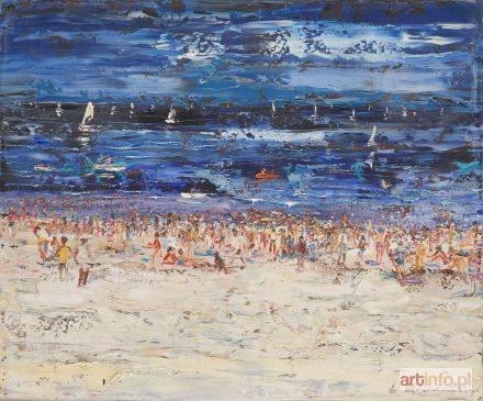 NOWOSIELSKI Leszek | Na plaży , 1983 r.