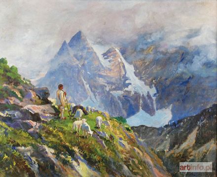 WINTEROWSKI Leonard | Tatry - Widok z Doliny Białej Wody, 1918