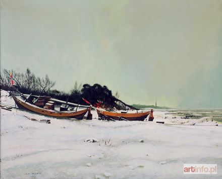 SADOWSKI Andrzej Adam | Mielno - Łodzie rybackie, 1981