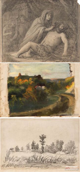 ŚLENDZIŃSKI Wincenty | Zespół 18 prac artysty, 1860-1880