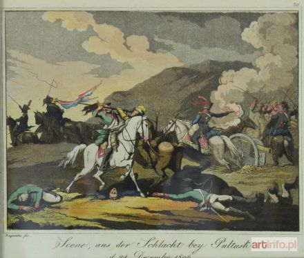 RUGENDAS Lorenz Johann | [Bitwa pod Pułtuskiem] Scene aus der schlacht bey Pułtusk d. 24 Dezember. 1806., 1807