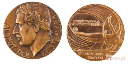 VERBANCK Georges | MEDAL, ŚMIERĆ KRÓLA BELGÓW ALBERTA I, 1934