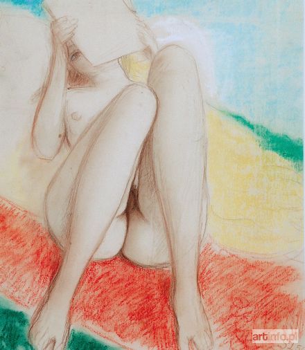 ŻECHOWSKI Stefan | Czytająca - akt, 1956