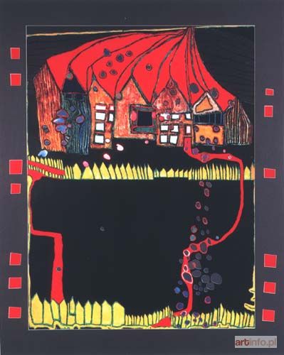 HUNDERTWASSER Friedensreich | Domy w śniegu