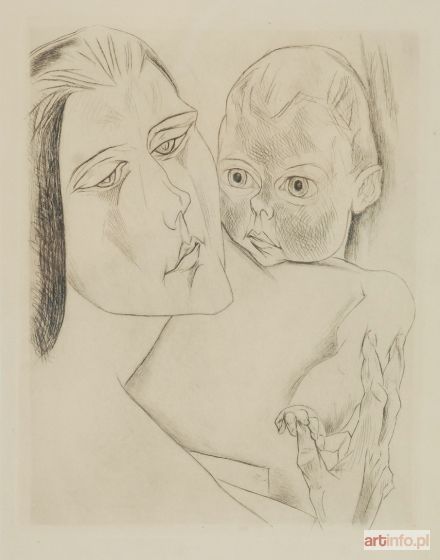 NAUEN Heinrich | Matka i dziecko [Mutter und Kind], 1919