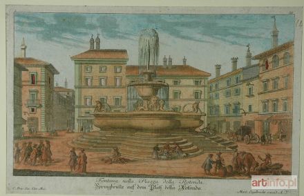 ENGELBRECHT Martin | Fontana nella Piazza della Rotonda