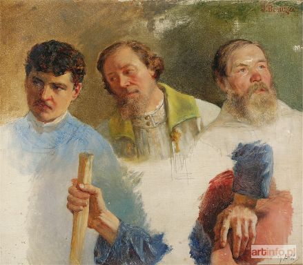 BOŃCZA-TOMASZEWSKI Julian | Studia postaci i rąk, ok. 1880