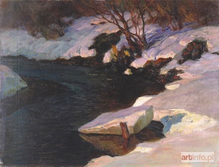 ZNAMIEROWSKI Czesław | Strumień zimą, 1941