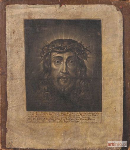 AUTOR nierozpoznany, XVII w. | Veraikon, 1654 r.