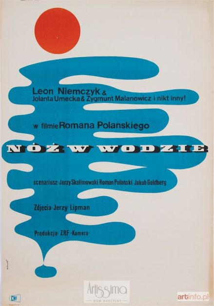 HIBNER Maciej | Plakat filmowy Nóż w wodzie, 1962