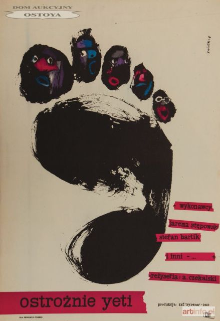 ŚWIERZY Waldemar | Plakat do filmu OSTROŻNIE YETI, 1960
