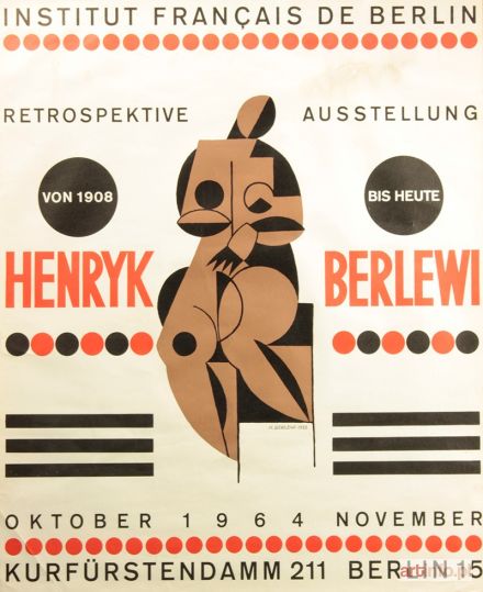 BERLEWI Henryk | Plakat z wystawy Henryka Berlewiego, Berlin 1964