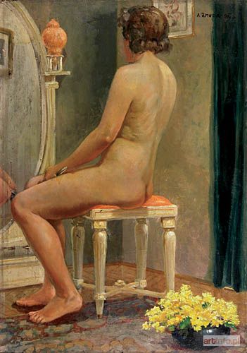 ŻMUDA Alfred | AKT PRZY TOALETCE, 1940 r.