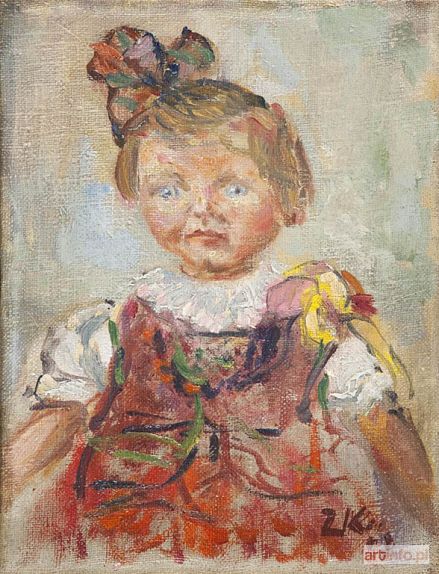 KONONOWICZ Zenon | Portret małej dziewczynki, 1953 r.