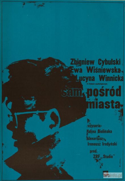 ŚWIERZY Waldemar | Plakat do filmu SAM POŚRÓD MIASTA, 1965