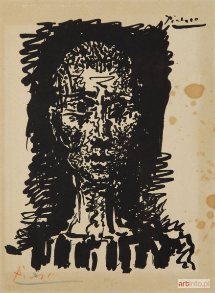 PICASSO Pablo | Głowa więźnia oświęcimskiego, 1955 r.