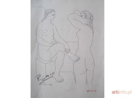 PICASSO Pablo | Dos Mujeres Desnudas Mirandose, 1933