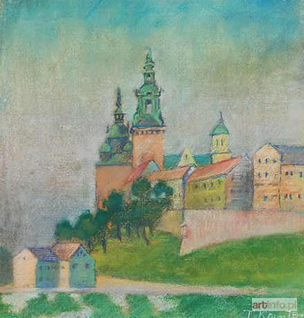 KANTOR Tadeusz | Widok na Wawel / Pejzaż - obraz dwustronny, ok. 1935 r.