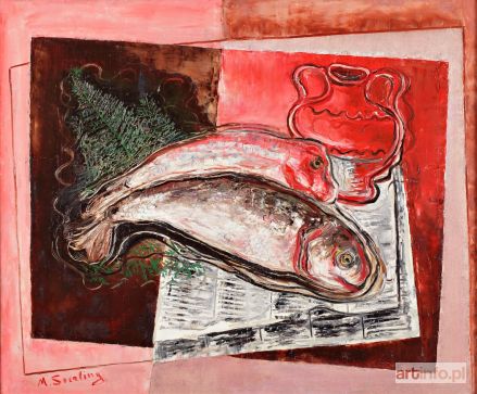 STERLING Marc | Composition aux poissons et journal