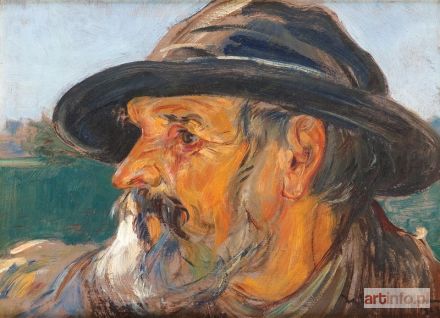 HOFMAN Wlastimil | PORTRET MĘŻCZYZNY W KAPELUSZU, 1923 R.