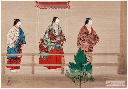 KOGYO Tsukioka | Scena z teatru No, ok. 1900