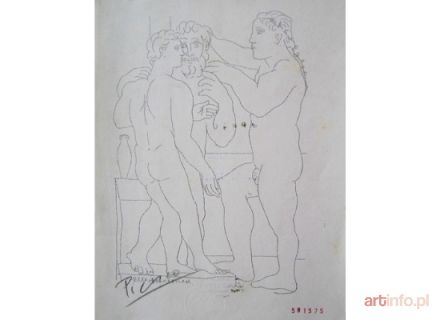 PICASSO Pablo | Tres Hombres Desnudos, De Pie, 1933