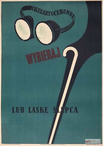 ARTYSTA nieokreślony | WYBIERAJ. OKULARY OCHRONNE LUB LASKĘ ŚLEPCA, 1950-te