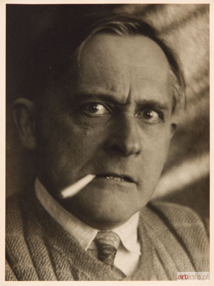 WITKACY - WITKIEWICZ Stanisław Ignacy | Self-portrait with a cigarette, the 1930s