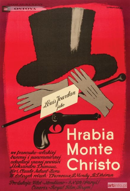 TREUTLER Jerzy | Plakat do filmu HRABIA MONTE CHRISTO, 1964